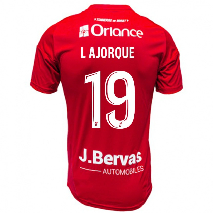 Danxen Kinderen Ludovic Ajorque #19 Rood Wit Thuisshirt Thuistenue 2024/25 T-Shirt