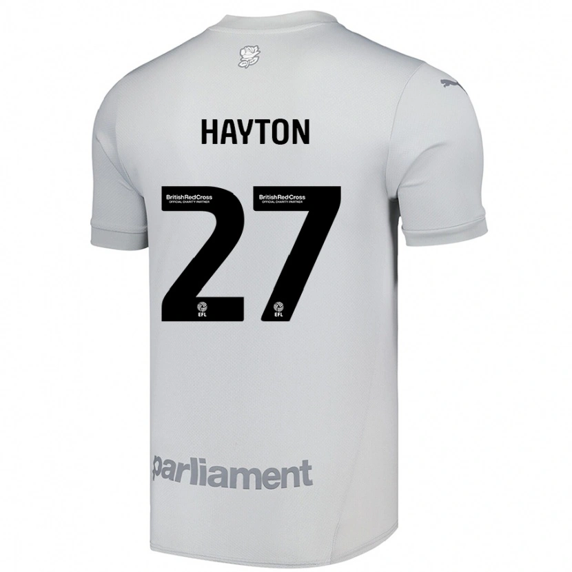 Danxen Kinderen Adam Hayton #27 Zilvergrijs Uitshirt Uittenue 2024/25 T-Shirt