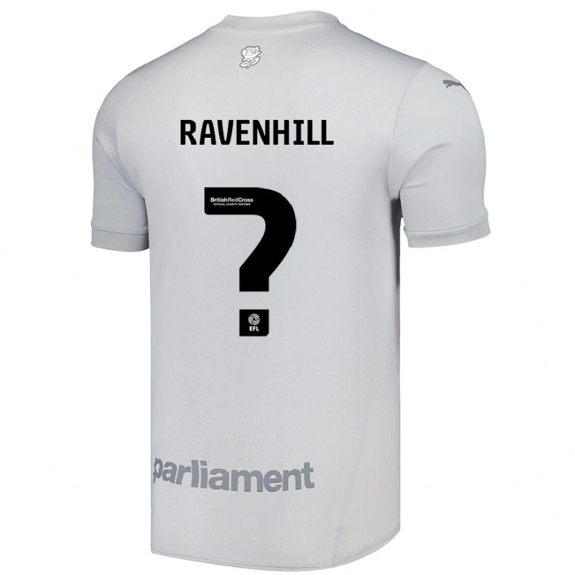 Danxen Kinderen Rogan Ravenhill #0 Zilvergrijs Uitshirt Uittenue 2024/25 T-Shirt