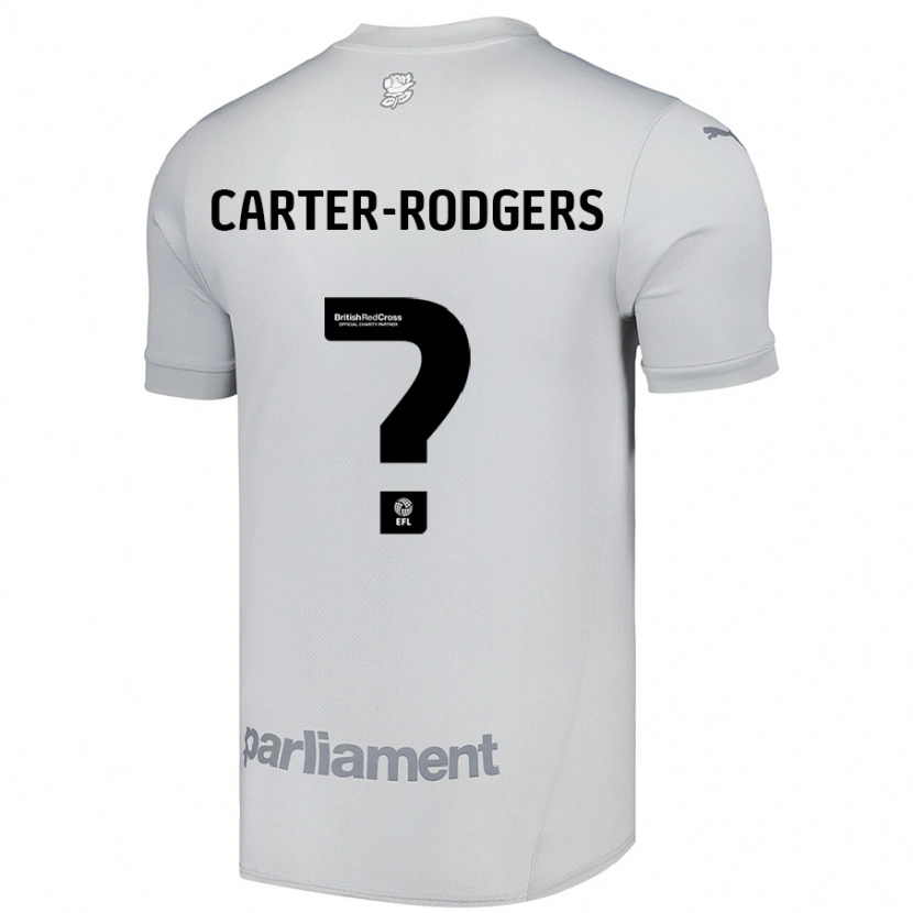 Danxen Kinderen Trent Carter-Rodgers #0 Zilvergrijs Uitshirt Uittenue 2024/25 T-Shirt