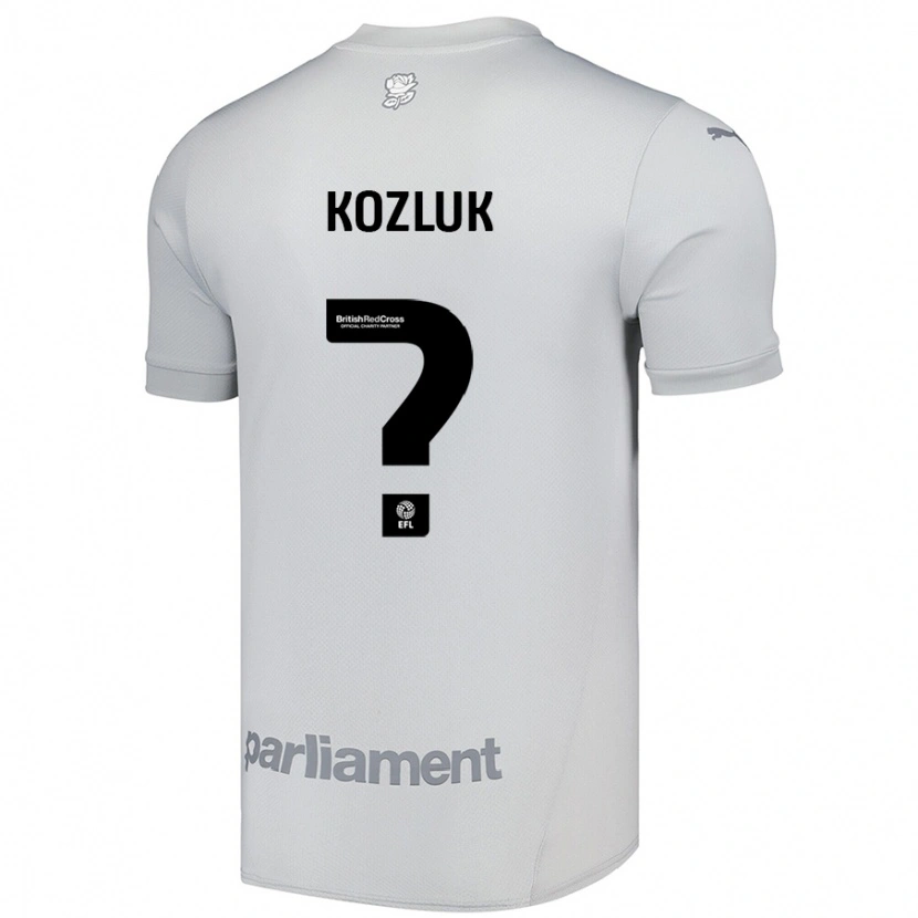 Danxen Kinderen Ziggy Kozluk #0 Zilvergrijs Uitshirt Uittenue 2024/25 T-Shirt