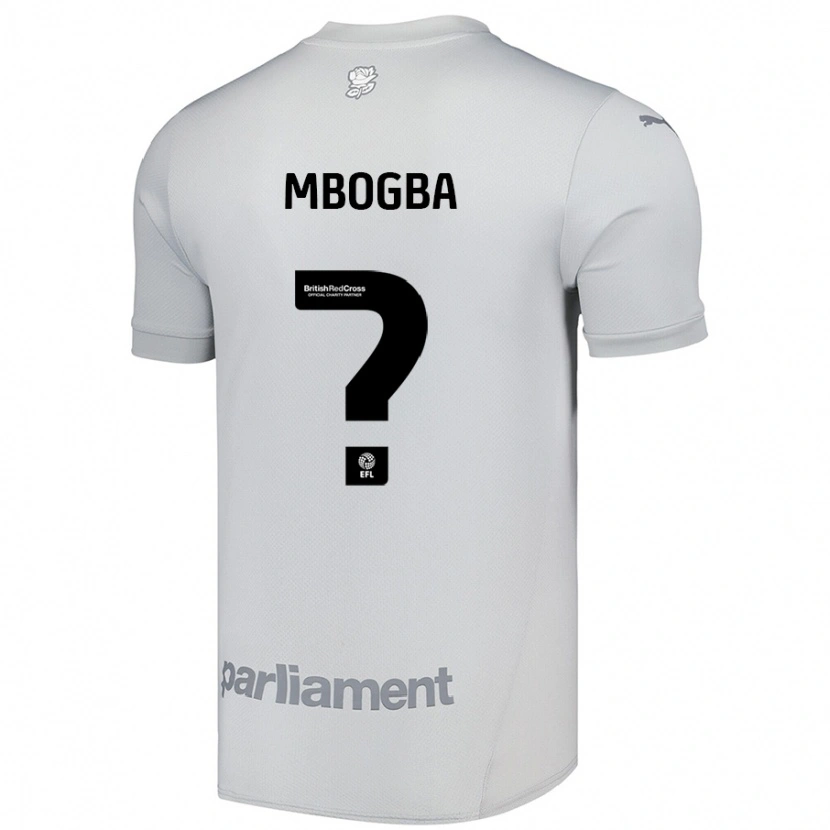 Danxen Kinderen Malachi Mbogba #0 Zilvergrijs Uitshirt Uittenue 2024/25 T-Shirt