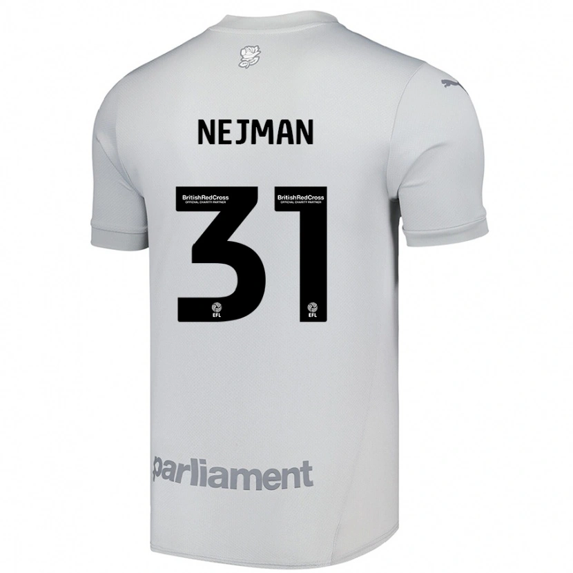 Danxen Kinderen Harrison Nejman #31 Zilvergrijs Uitshirt Uittenue 2024/25 T-Shirt