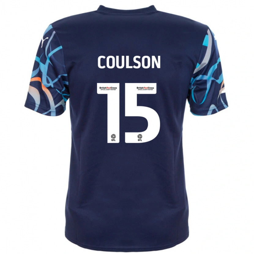 Danxen Kinderen Hayden Coulson #15 Marineblauw Uitshirt Uittenue 2024/25 T-Shirt