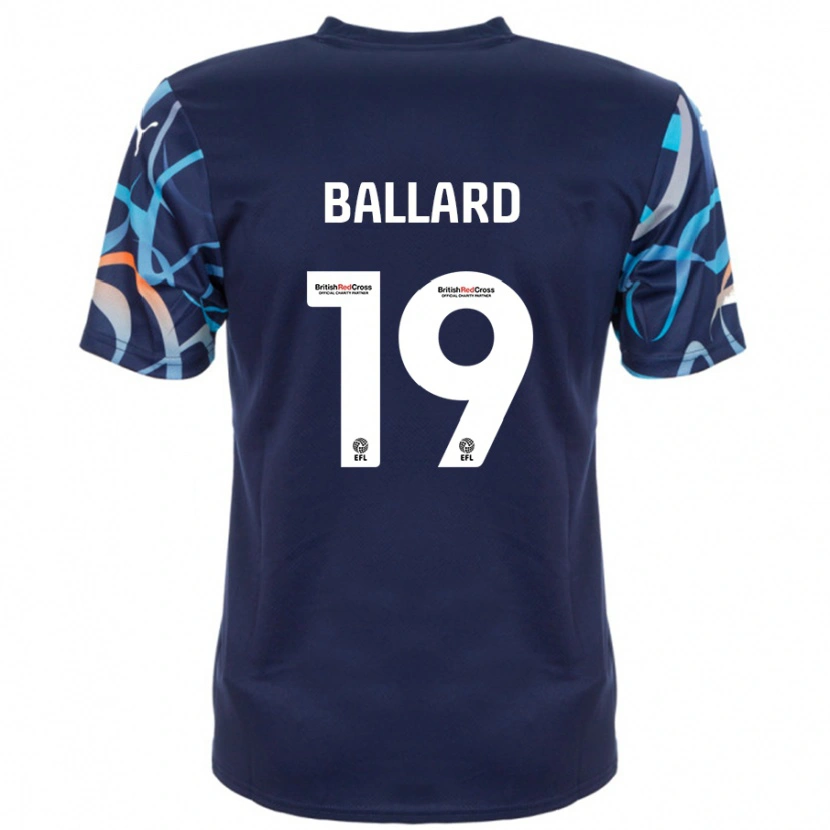 Danxen Kinderen Dom Ballard #19 Marineblauw Uitshirt Uittenue 2024/25 T-Shirt