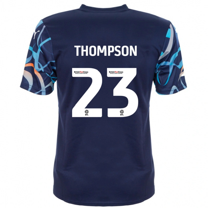 Danxen Kinderen Dominic Thompson #23 Marineblauw Uitshirt Uittenue 2024/25 T-Shirt