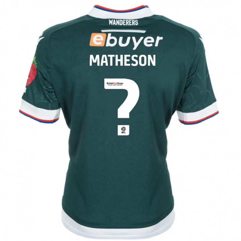 Danxen Kinderen Luke Matheson #0 Donkergroen Uitshirt Uittenue 2024/25 T-Shirt