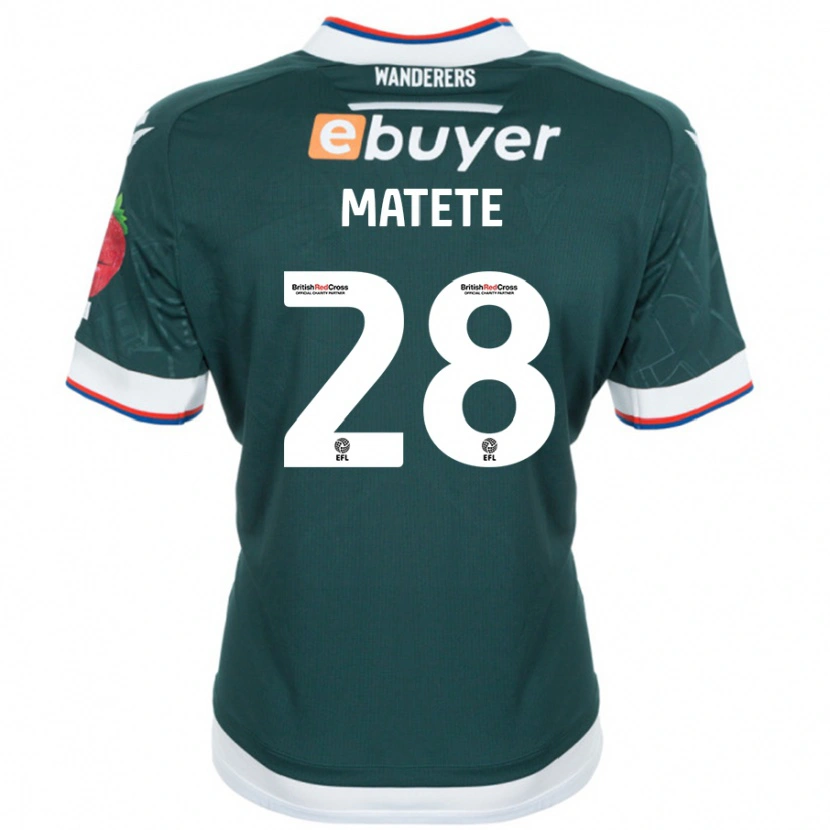 Danxen Kinderen Jay Matete #28 Donkergroen Uitshirt Uittenue 2024/25 T-Shirt