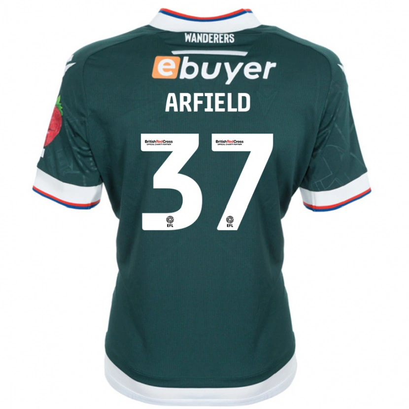 Danxen Kinderen Scott Arfield #37 Donkergroen Uitshirt Uittenue 2024/25 T-Shirt