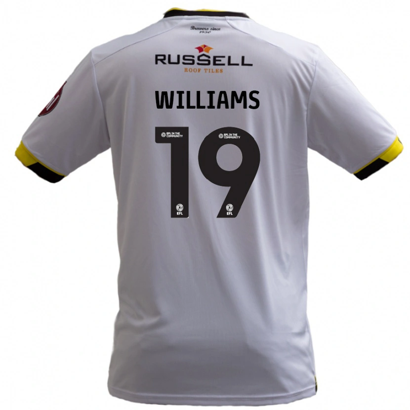 Danxen Kinderen Dylan Williams #19 Wit Uitshirt Uittenue 2024/25 T-Shirt