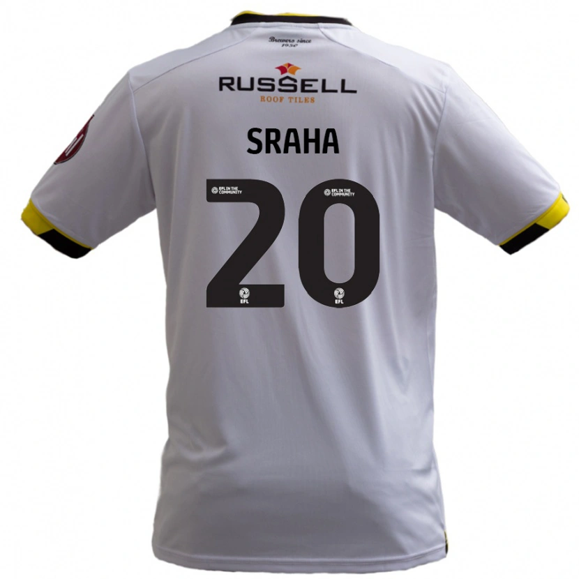 Danxen Kinderen Jason Sraha #20 Wit Uitshirt Uittenue 2024/25 T-Shirt