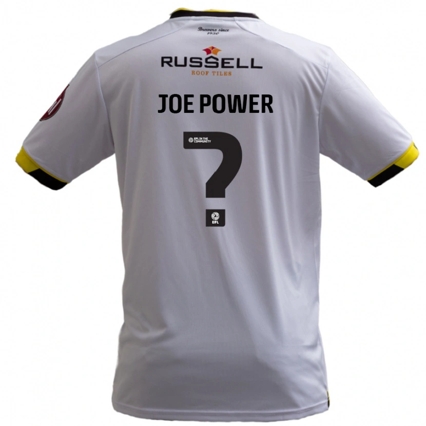 Danxen Kinderen John Joe Power #0 Wit Uitshirt Uittenue 2024/25 T-Shirt