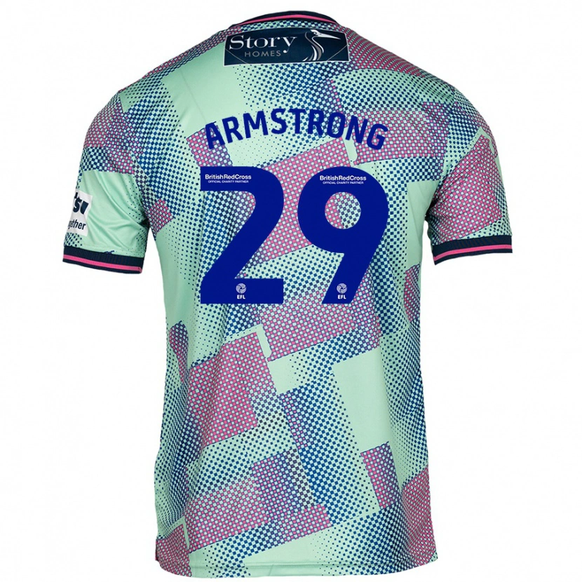 Danxen Kinderen Luke Armstrong #29 Groen Uitshirt Uittenue 2024/25 T-Shirt