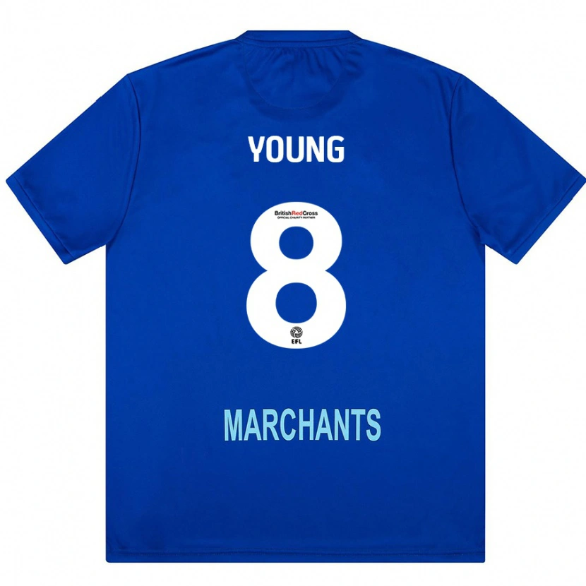 Danxen Kinderen Luke Young #8 Groen Uitshirt Uittenue 2024/25 T-Shirt