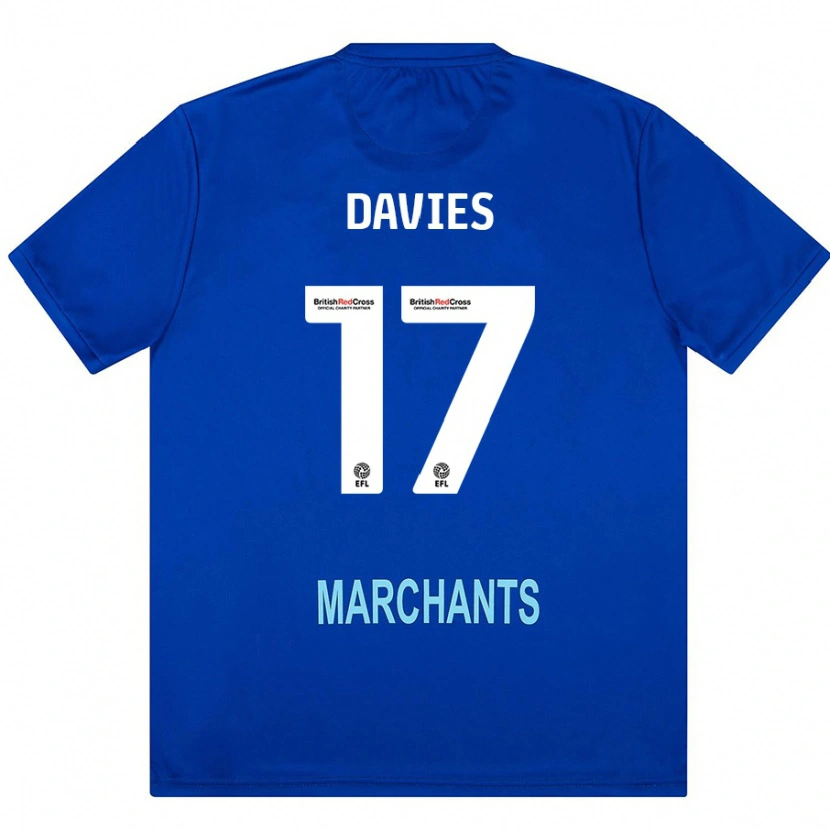 Danxen Kinderen Annabel Davies #17 Groen Uitshirt Uittenue 2024/25 T-Shirt