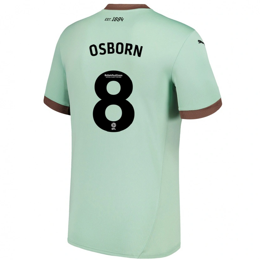 Danxen Kinderen Ben Osborn #8 Lichtgroen Uitshirt Uittenue 2024/25 T-Shirt