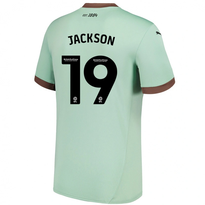 Danxen Kinderen Kayden Jackson #19 Lichtgroen Uitshirt Uittenue 2024/25 T-Shirt