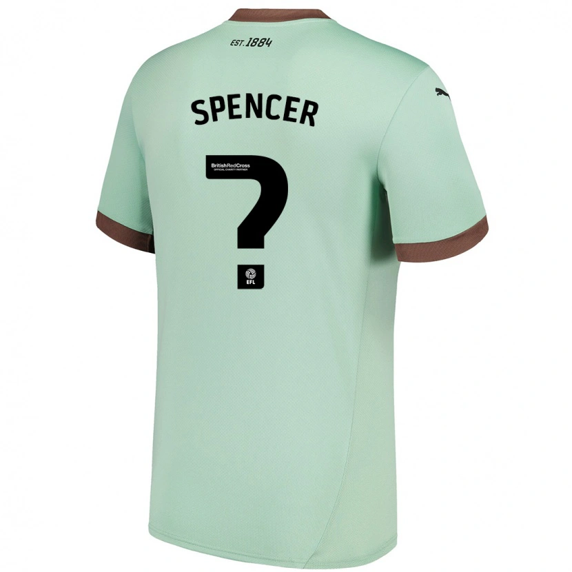 Danxen Kinderen Morten Spencer #0 Lichtgroen Uitshirt Uittenue 2024/25 T-Shirt