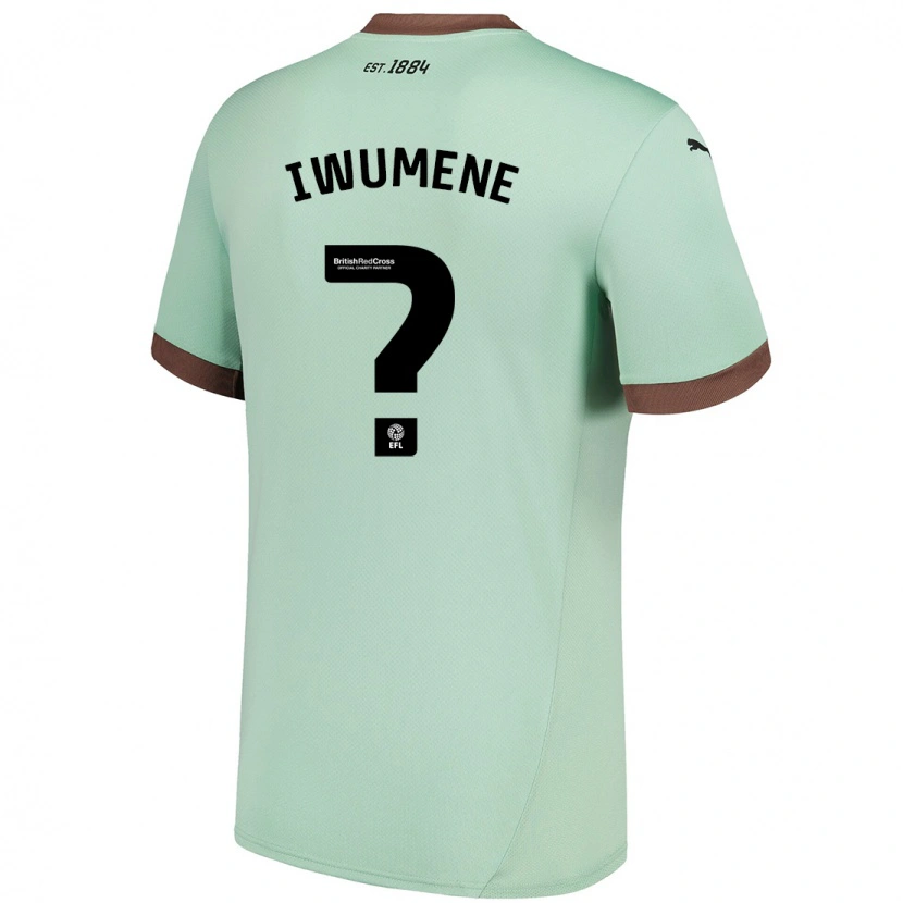 Danxen Kinderen Alex Stepien-Iwumene #0 Lichtgroen Uitshirt Uittenue 2024/25 T-Shirt