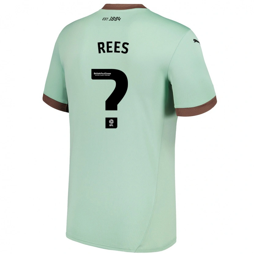 Danxen Kinderen Harvey Rees #0 Lichtgroen Uitshirt Uittenue 2024/25 T-Shirt