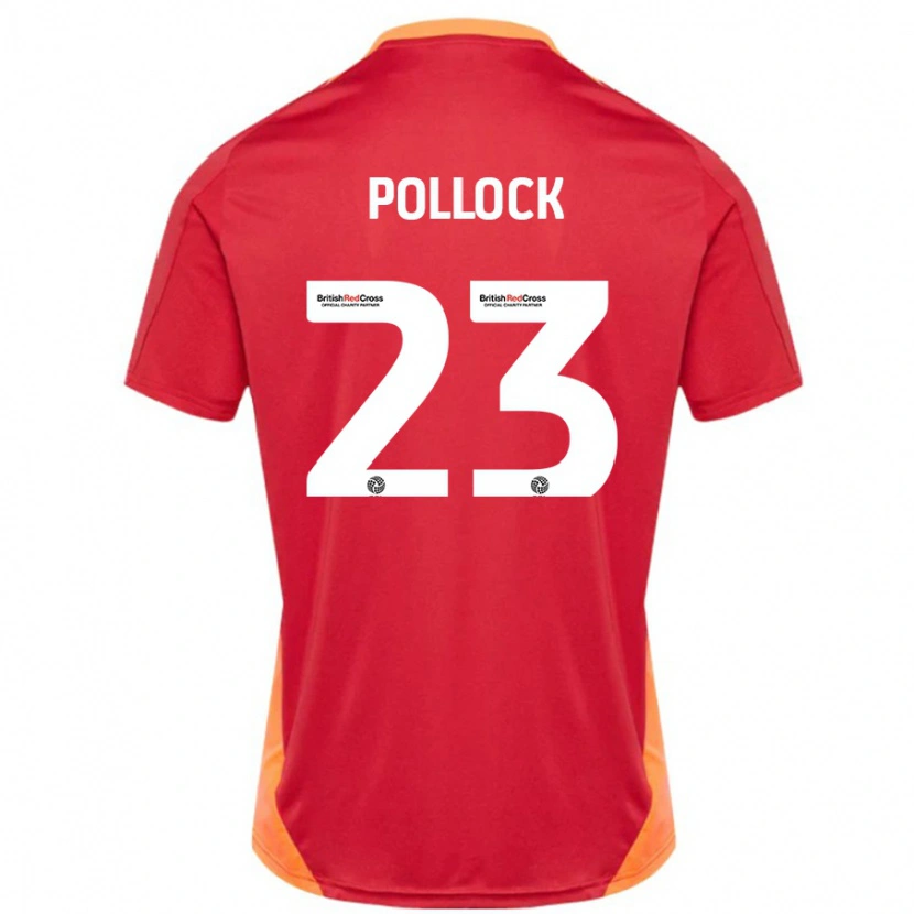 Danxen Kinderen Amber Pollock #23 Blauw Gebroken Wit Uitshirt Uittenue 2024/25 T-Shirt