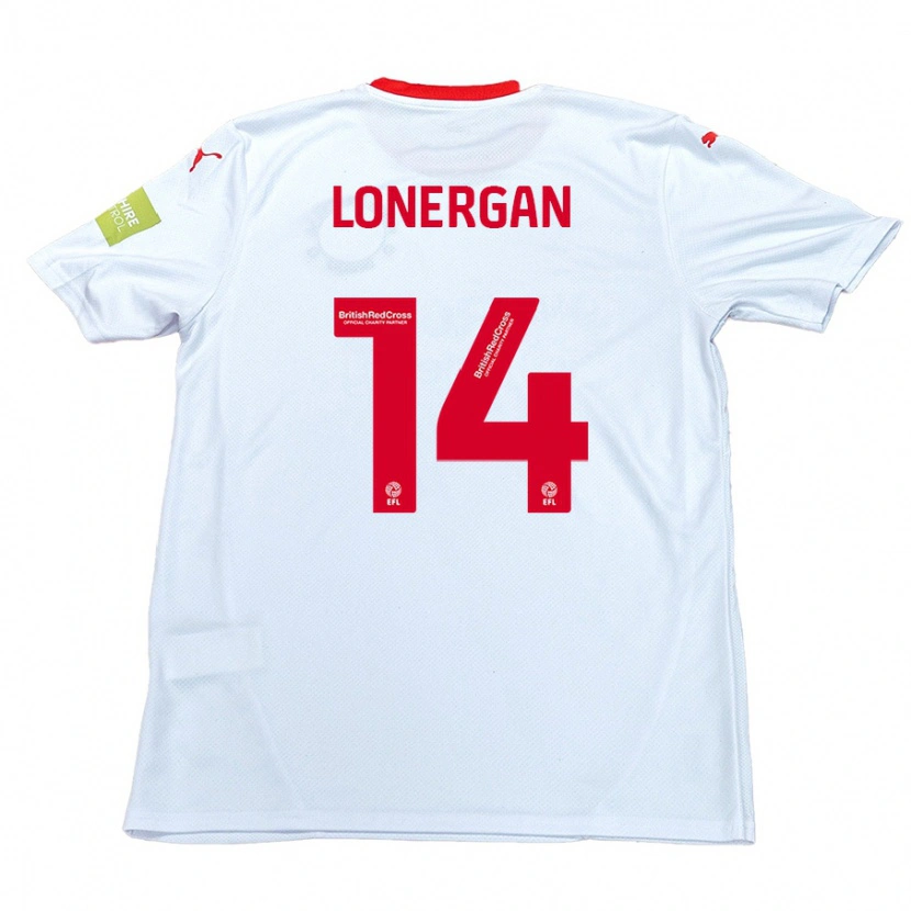 Danxen Kinderen Tommy Lonergan #14 Wit Uitshirt Uittenue 2024/25 T-Shirt