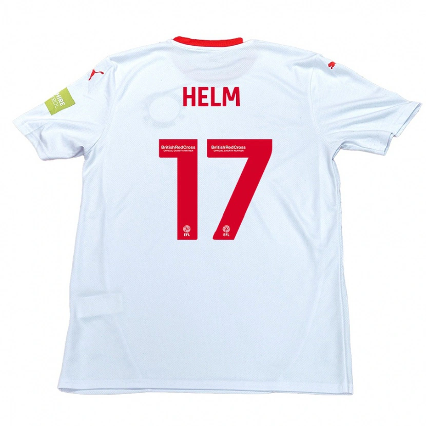 Danxen Kinderen Mark Helm #17 Wit Uitshirt Uittenue 2024/25 T-Shirt