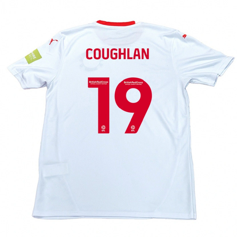 Danxen Kinderen Ronan Coughlan #19 Wit Uitshirt Uittenue 2024/25 T-Shirt