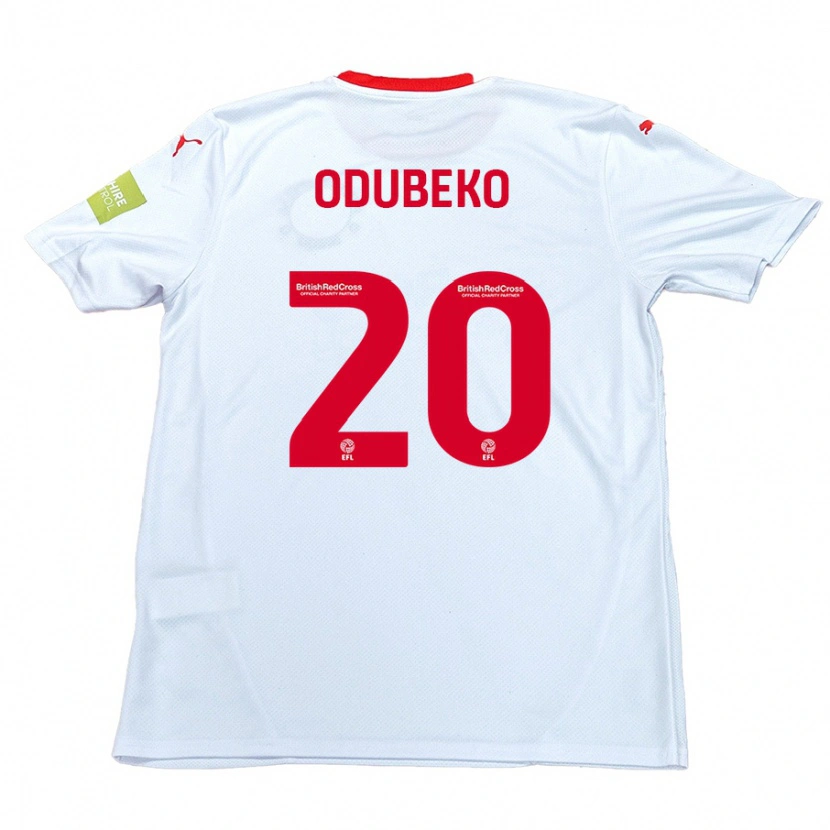 Danxen Kinderen Mipo Odubeko #20 Wit Uitshirt Uittenue 2024/25 T-Shirt