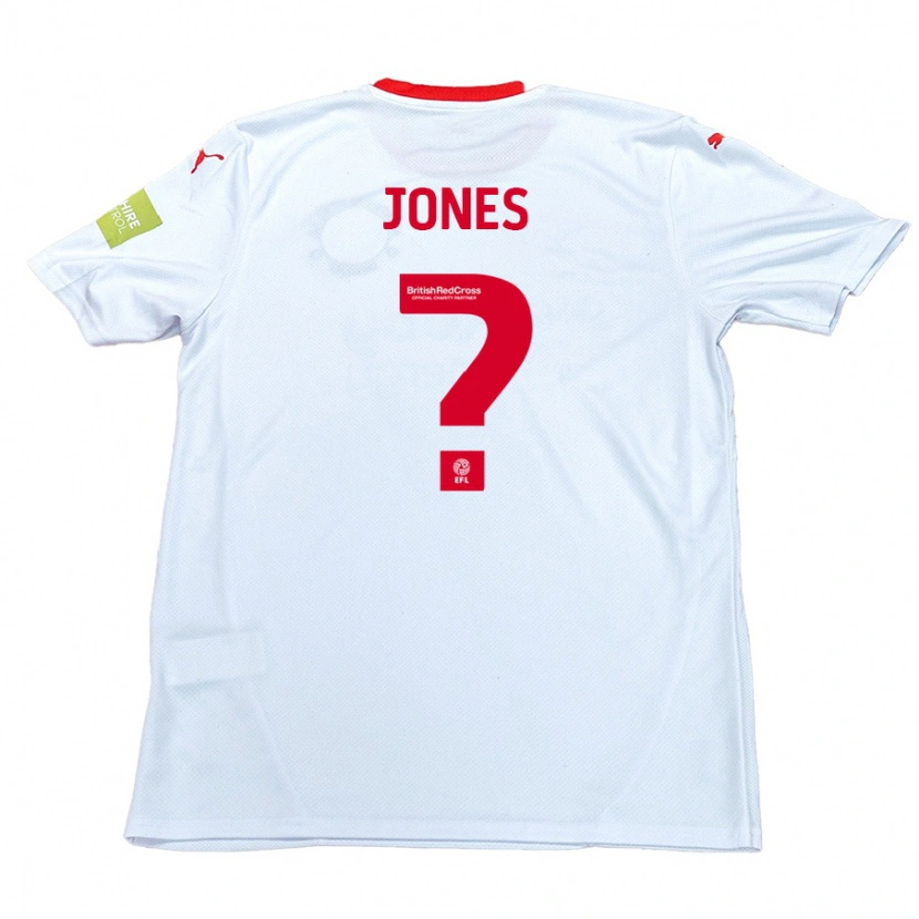 Danxen Kinderen Billy Jones #0 Wit Uitshirt Uittenue 2024/25 T-Shirt