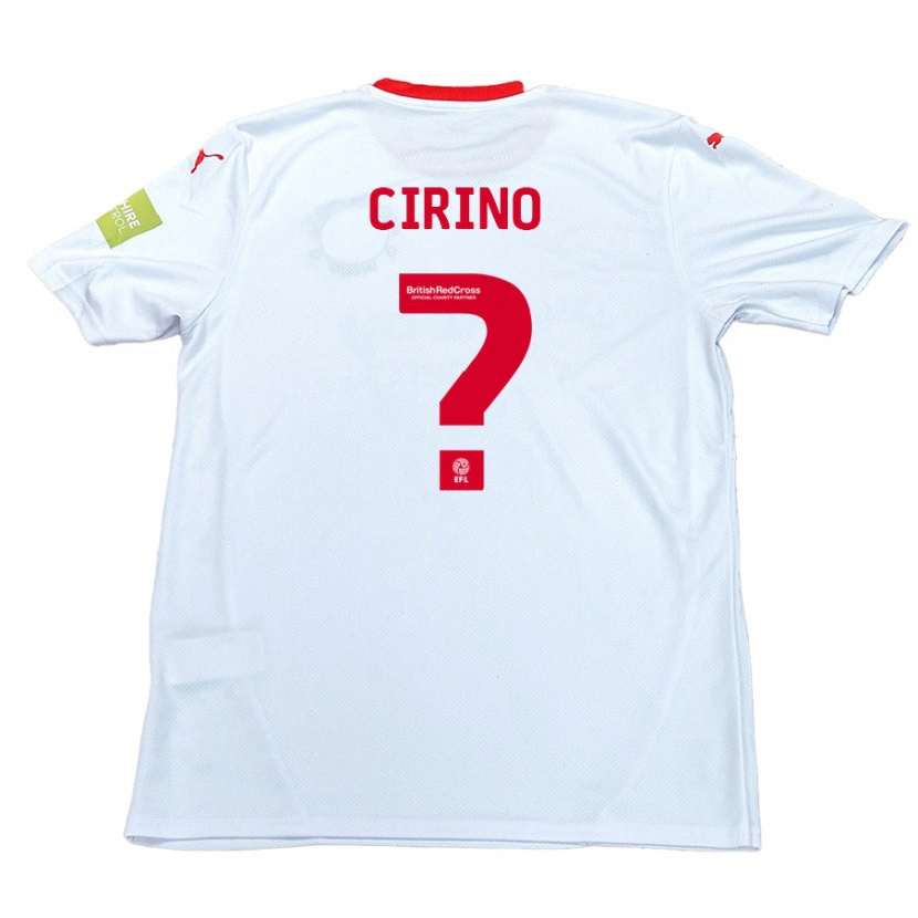 Danxen Kinderen Raffaele Cirino #0 Wit Uitshirt Uittenue 2024/25 T-Shirt