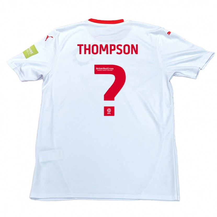 Danxen Kinderen Leo Thompson #0 Wit Uitshirt Uittenue 2024/25 T-Shirt