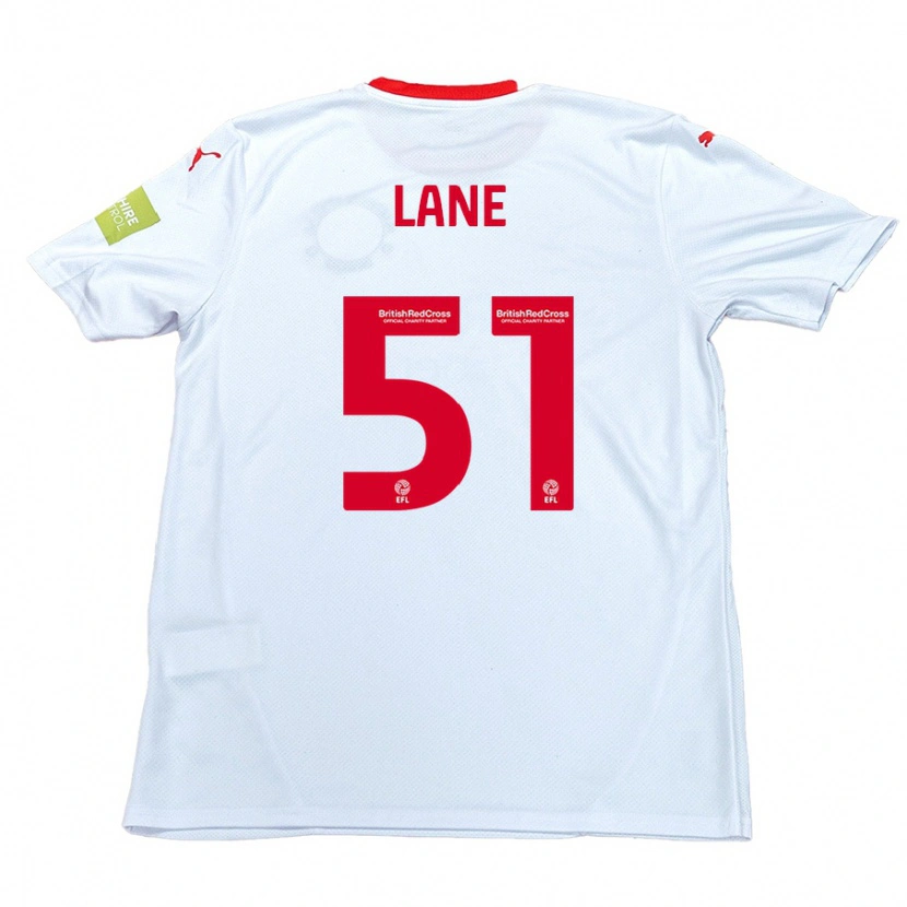 Danxen Kinderen Mikey Lane #51 Wit Uitshirt Uittenue 2024/25 T-Shirt