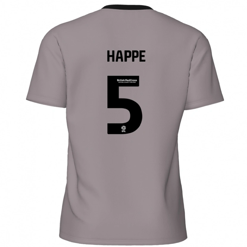 Danxen Kinderen Dan Happe #5 Grijs Uitshirt Uittenue 2024/25 T-Shirt