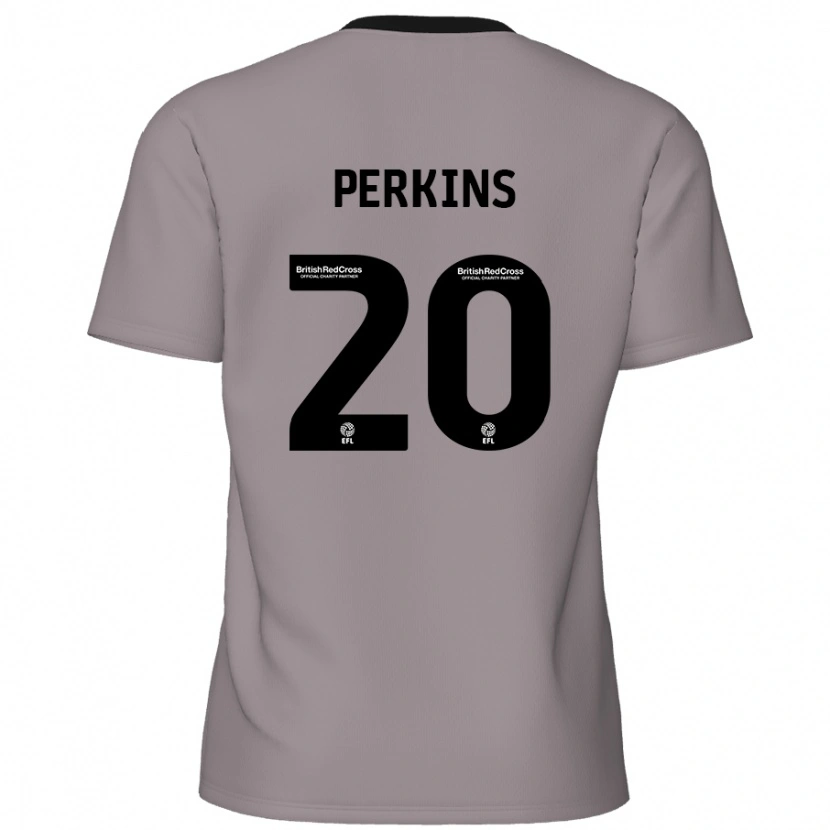 Danxen Kinderen Sonny Perkins #20 Grijs Uitshirt Uittenue 2024/25 T-Shirt