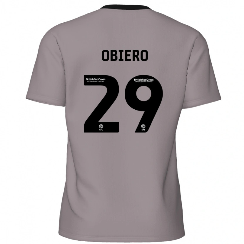 Danxen Kinderen Zech Obiero #29 Grijs Uitshirt Uittenue 2024/25 T-Shirt