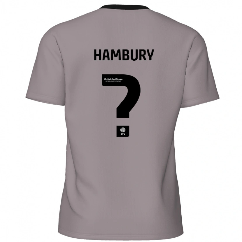 Danxen Kinderen Zack Hambury #0 Grijs Uitshirt Uittenue 2024/25 T-Shirt