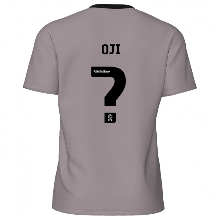 Danxen Kinderen Uko Oji #0 Grijs Uitshirt Uittenue 2024/25 T-Shirt