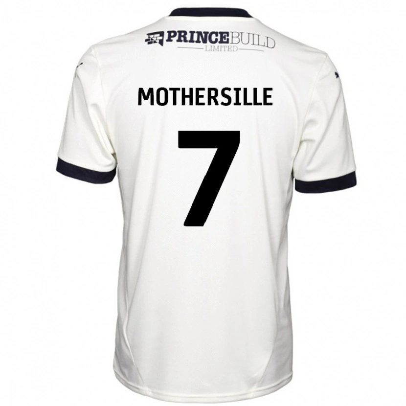 Danxen Kinderen Malik Mothersille #7 Gebroken Wit Zwart Uitshirt Uittenue 2024/25 T-Shirt