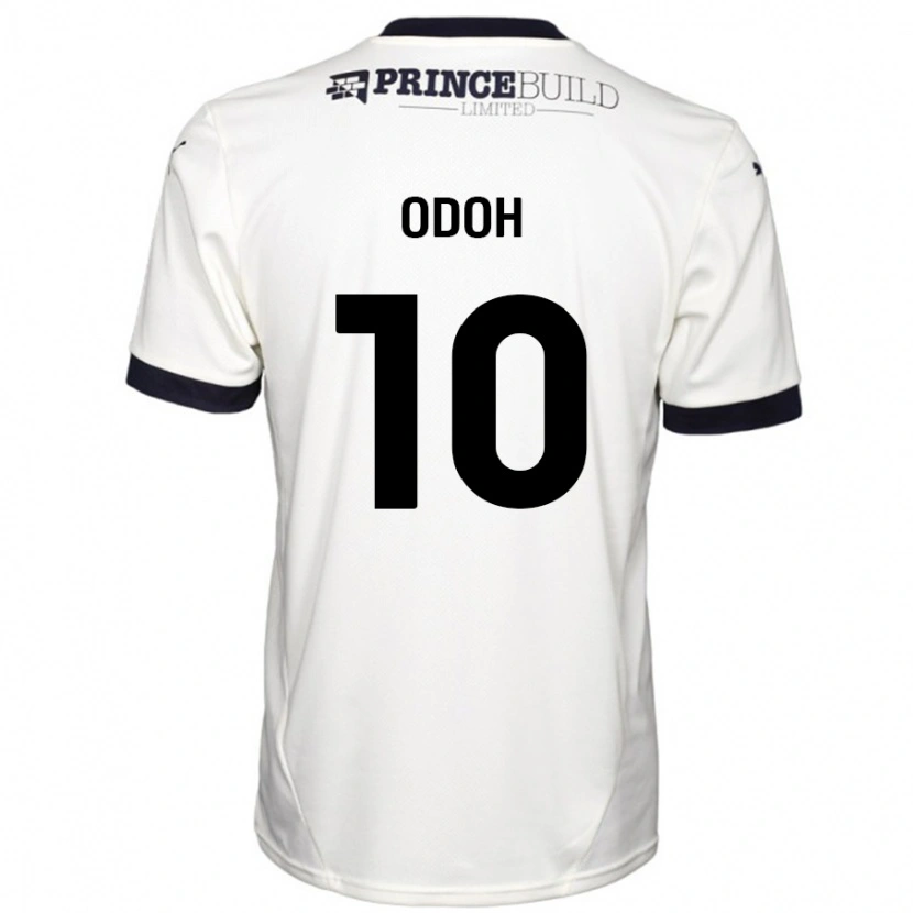 Danxen Kinderen Abraham Odoh #10 Gebroken Wit Zwart Uitshirt Uittenue 2024/25 T-Shirt