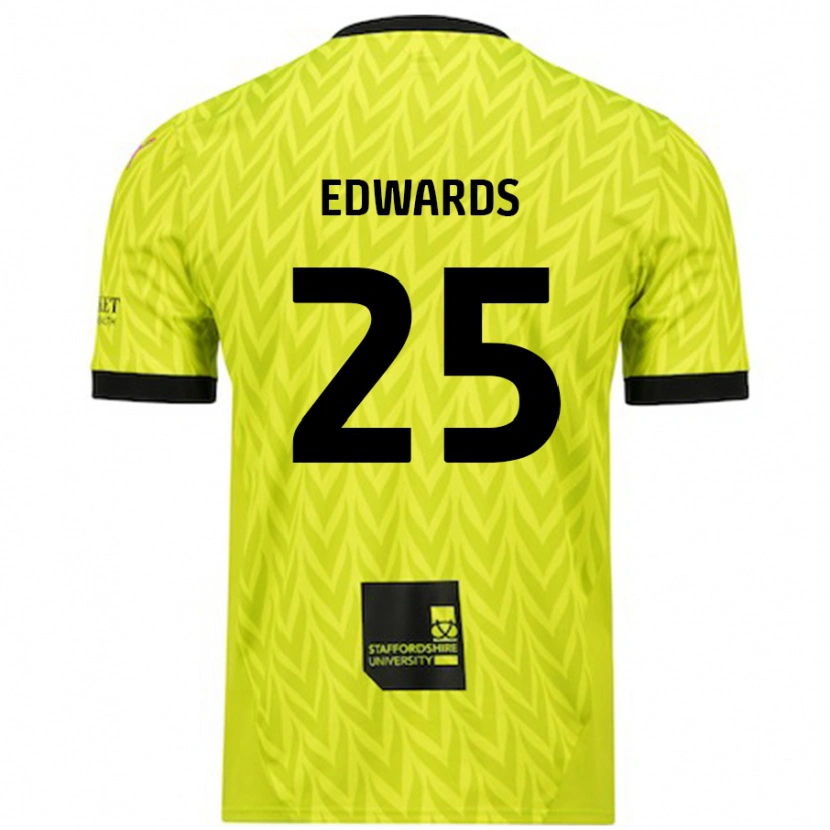 Danxen Kinderen Diamond Edwards #25 Fluorescerend Groen Uitshirt Uittenue 2024/25 T-Shirt