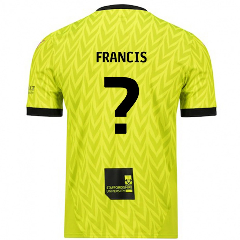 Danxen Kinderen Louis Francis #0 Fluorescerend Groen Uitshirt Uittenue 2024/25 T-Shirt