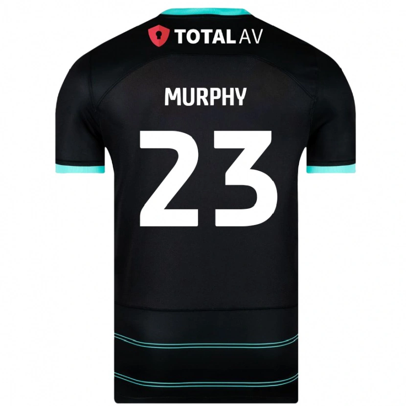 Danxen Kinderen Josh Murphy #23 Zwart Uitshirt Uittenue 2024/25 T-Shirt