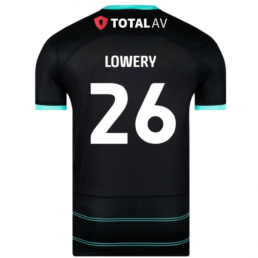 Danxen Kinderen Tom Lowery #26 Zwart Uitshirt Uittenue 2024/25 T-Shirt