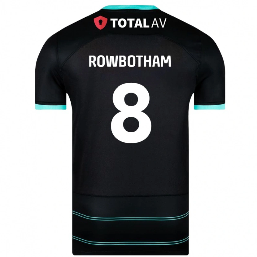 Danxen Kinderen Ava Rowbotham #8 Zwart Uitshirt Uittenue 2024/25 T-Shirt