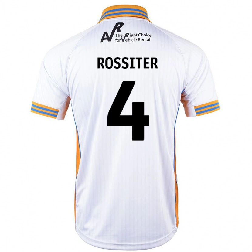 Danxen Kinderen Jordan Rossiter #4 Wit Uitshirt Uittenue 2024/25 T-Shirt