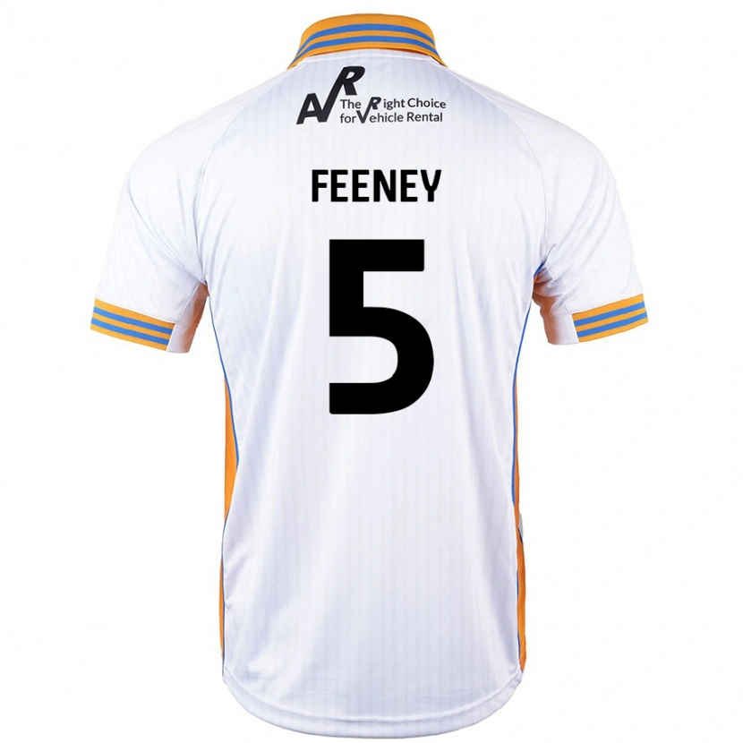 Danxen Kinderen Morgan Feeney #5 Wit Uitshirt Uittenue 2024/25 T-Shirt