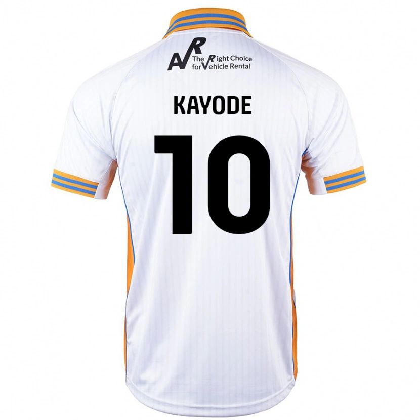 Danxen Kinderen Joshua Kayode #10 Wit Uitshirt Uittenue 2024/25 T-Shirt