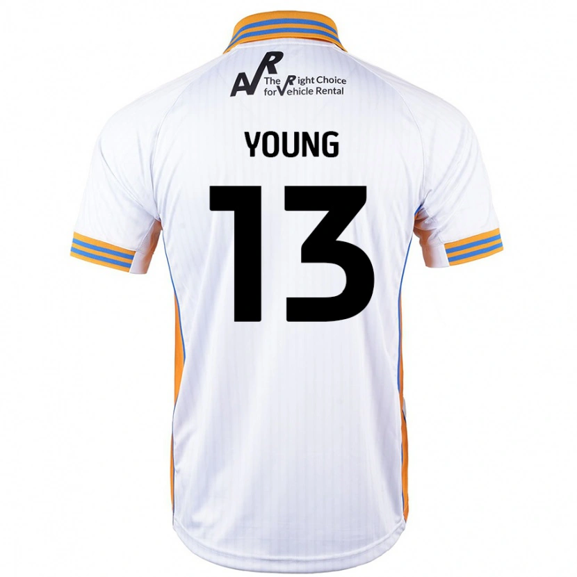 Danxen Kinderen Joe Young #13 Wit Uitshirt Uittenue 2024/25 T-Shirt