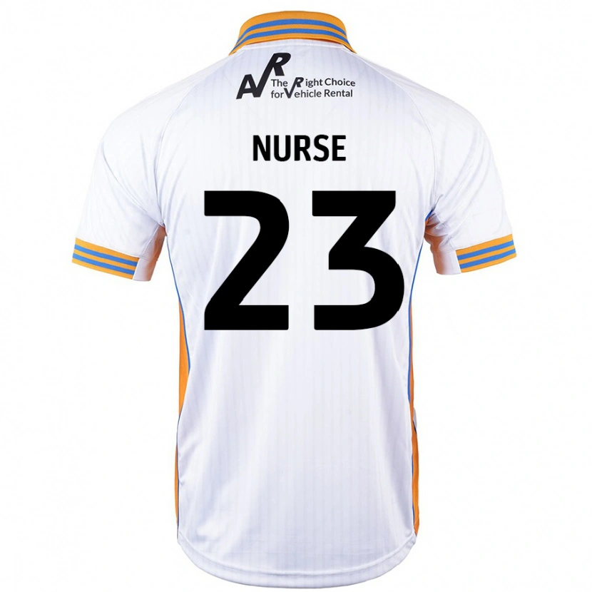 Danxen Kinderen George Nurse #23 Wit Uitshirt Uittenue 2024/25 T-Shirt